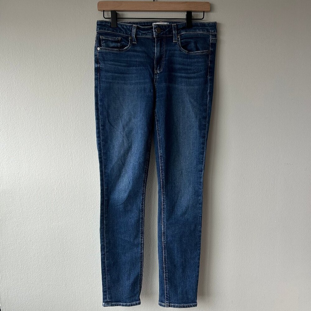 PAIGE Skyline Skinny Jeans Women 29 Mid Rise Medium Wash Stretch Denim - Picture 2 of 10